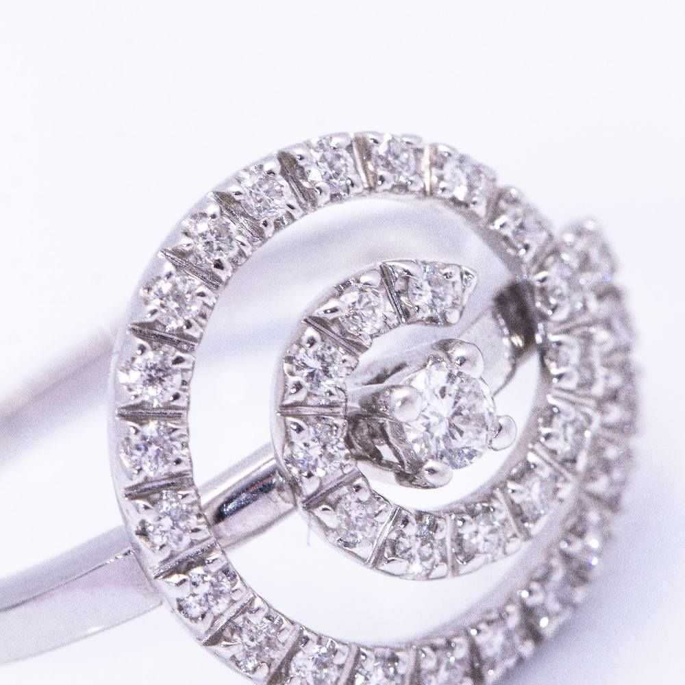 SALVINI Diamond Spiral ring. Second hand