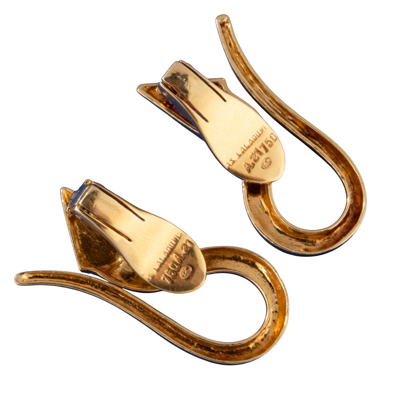 LALAOUNIS paire de clips d'oreilles serpents en or