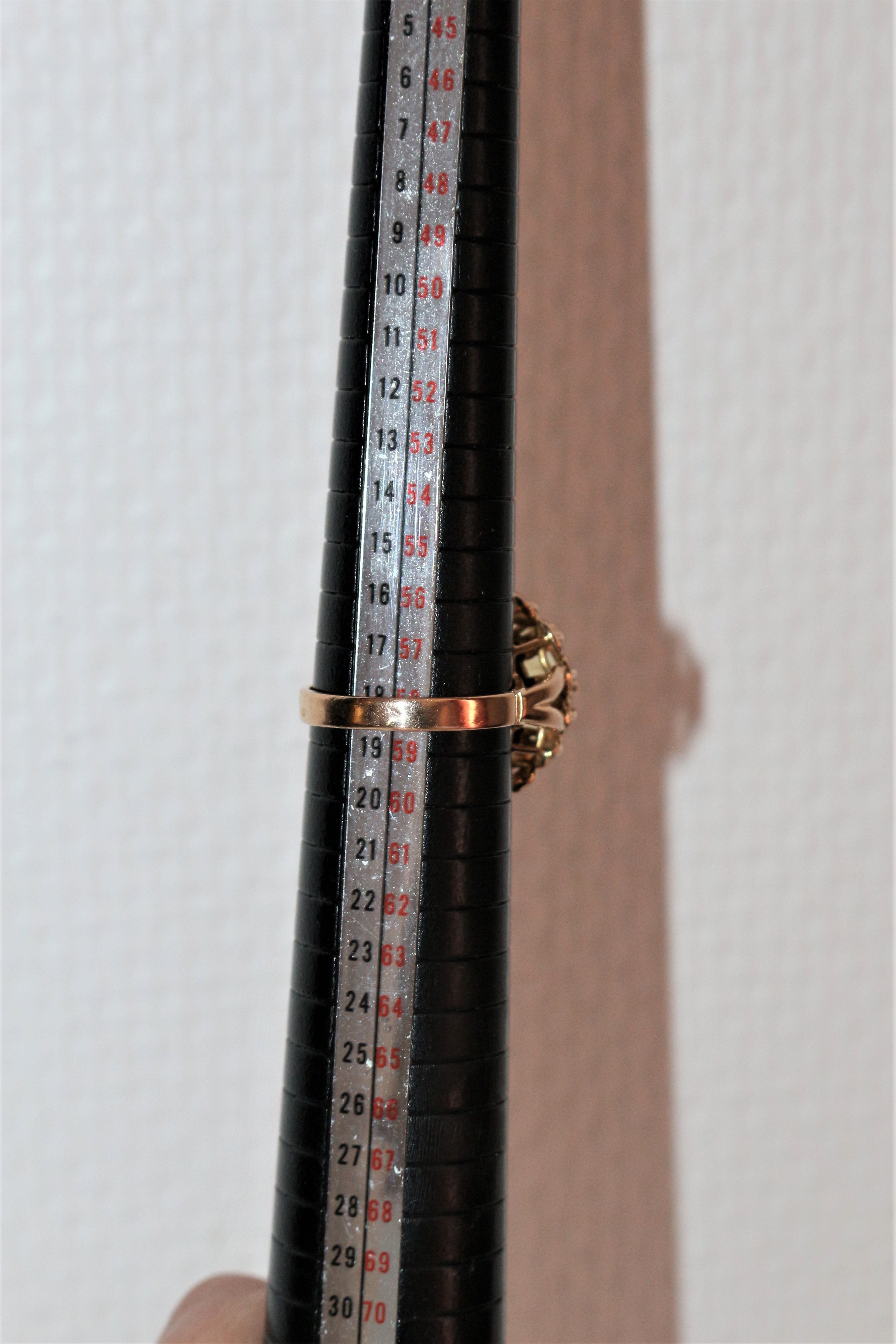 Citrine Cocktail Ring Yellow Gold