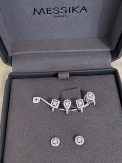 Boucles d'oreilles MESSIKA My Twin Multiformes en or blanc 18k et diamants