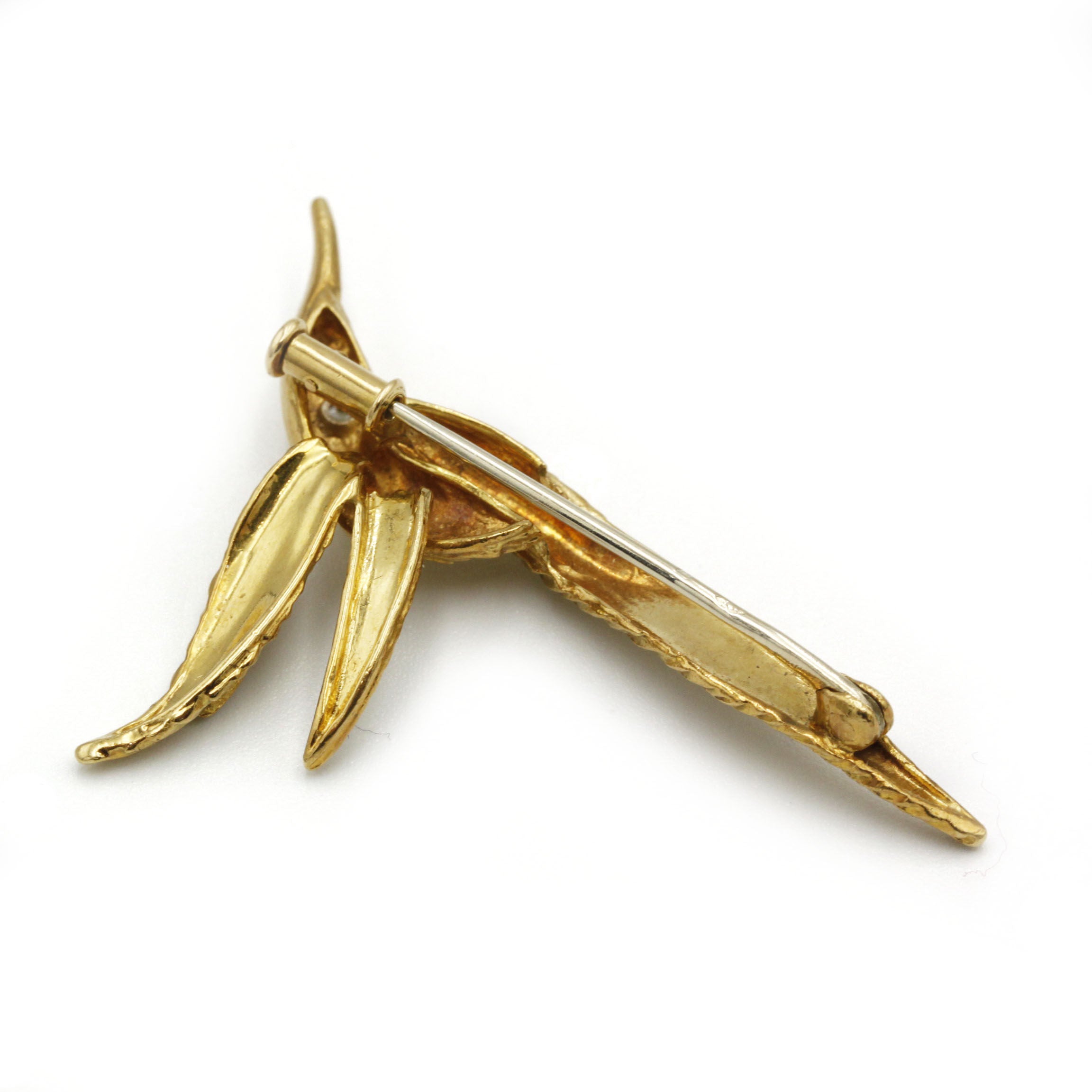 Broche Oiseau - Or & Diamant