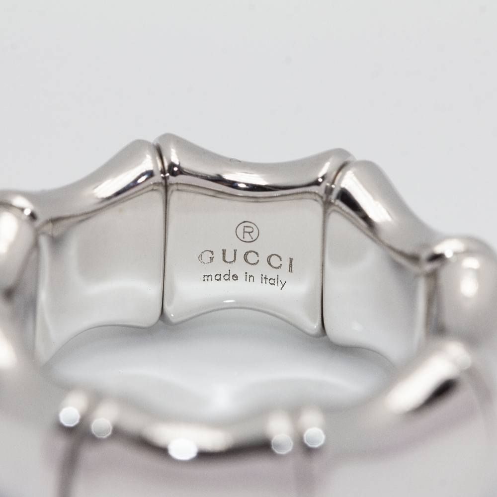 Anillo GUCCI BAMBOO SPRING Oro Blanco – Castafiore