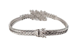 Bracelet en or blanc et diamants