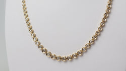Collier rivière en or jaune et diamants