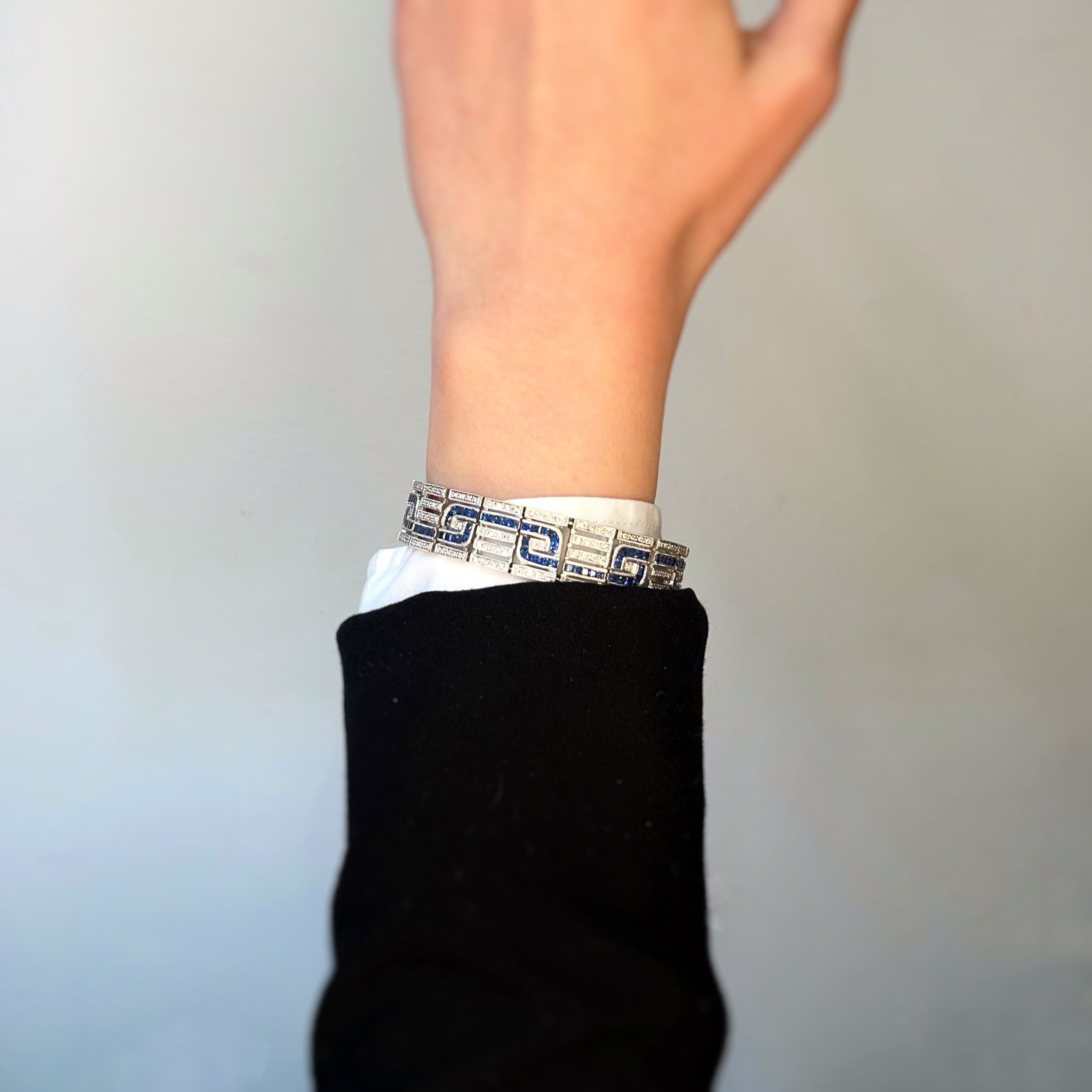 Bracelet - Or, Saphirs & Diamants