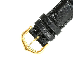 Montre CARTIER "Tank Louis" en or jaune, cuir et saphir