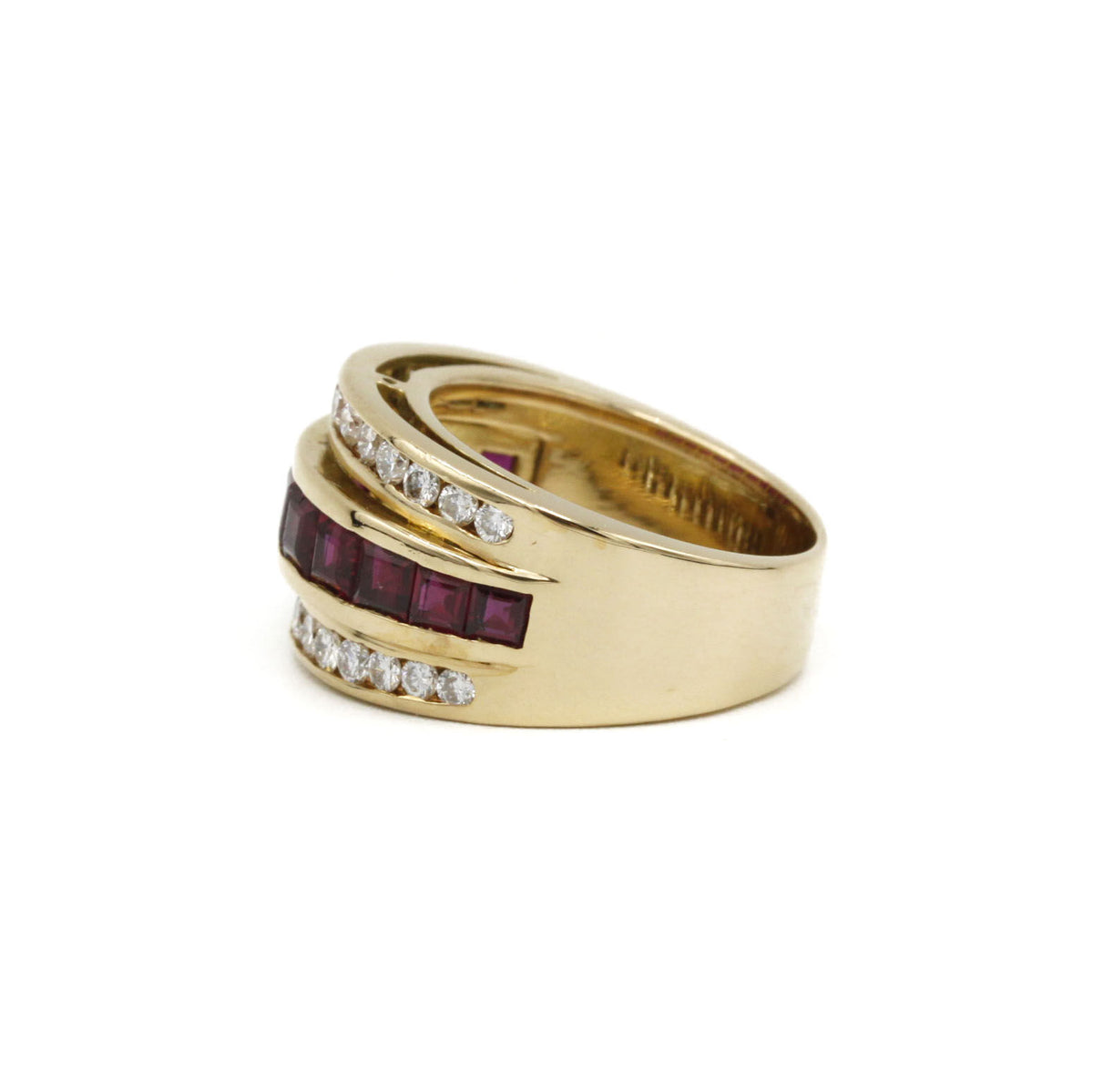 Bague - Or, Rubis & Diamants