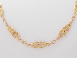 Collier maille filigrane en or jaune