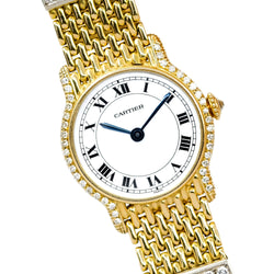 Montre CARTIER Riviera Paris en or jaune et diamants