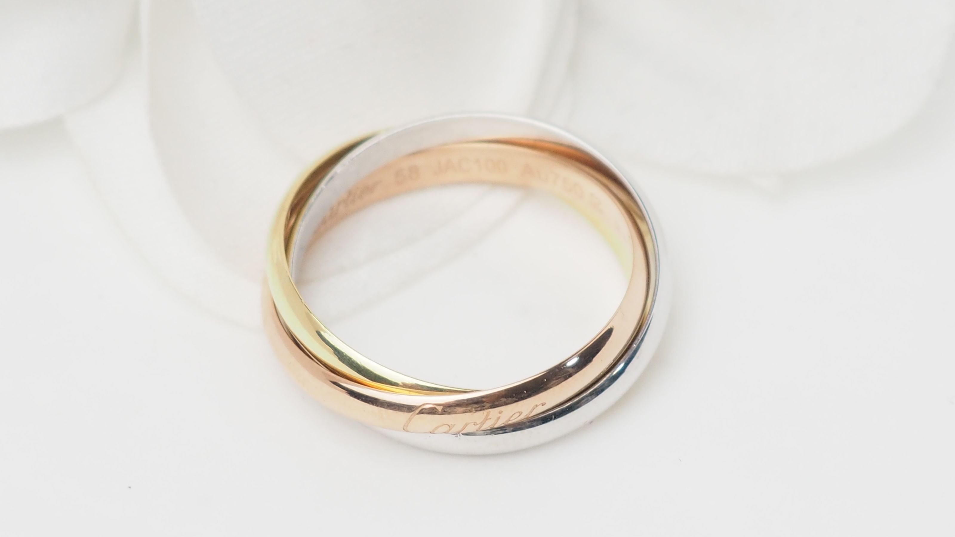 Cartier Trinity 3 gold ring 