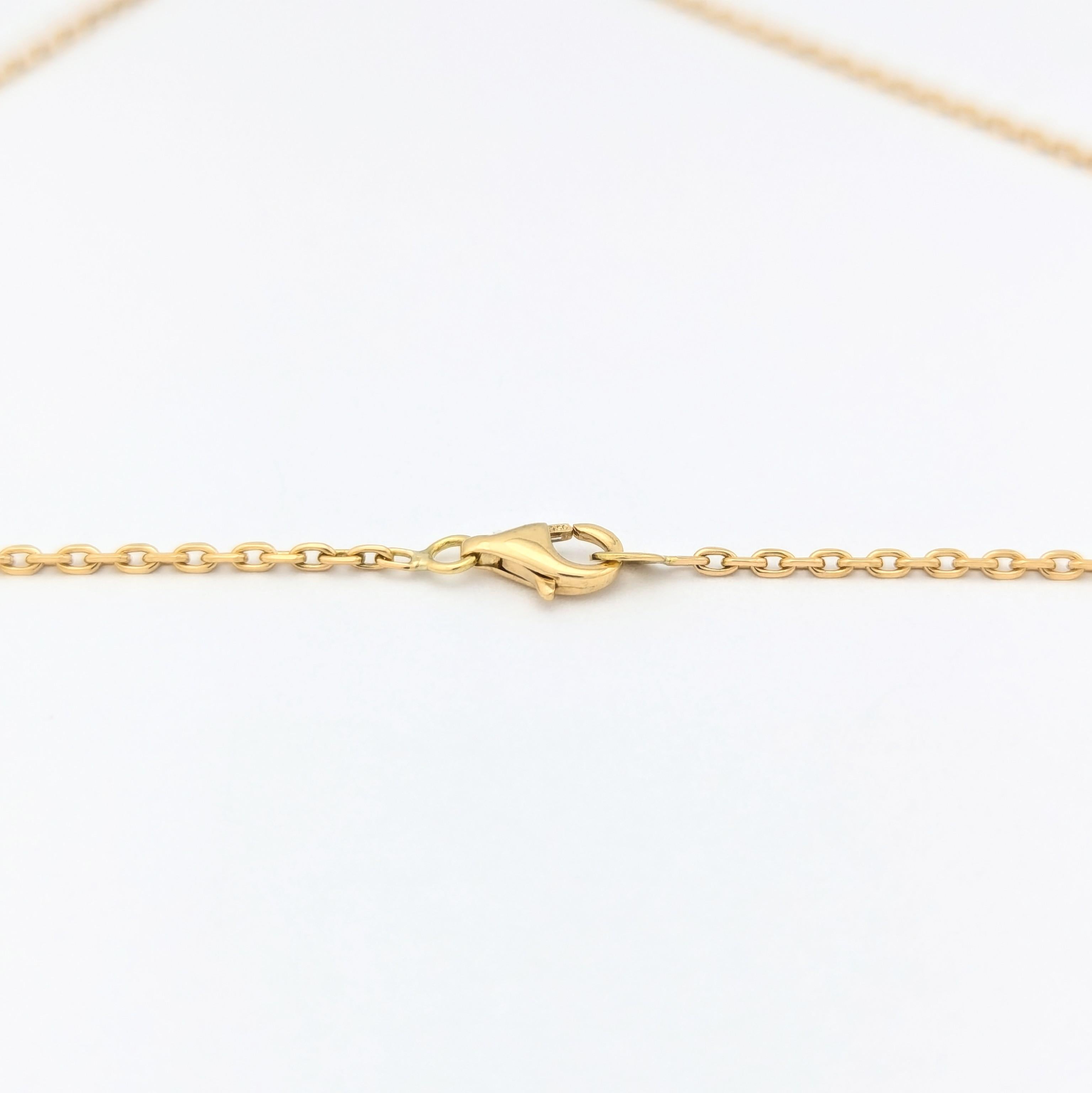 Collier cœur en or jaune