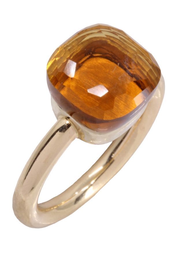 Bague POMELLATO Nudo classic citrine et or jaune
