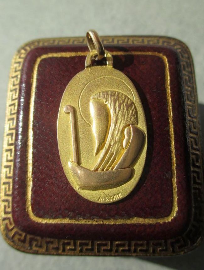 ROURE - Saint Christopher pendant medal from the 1940s