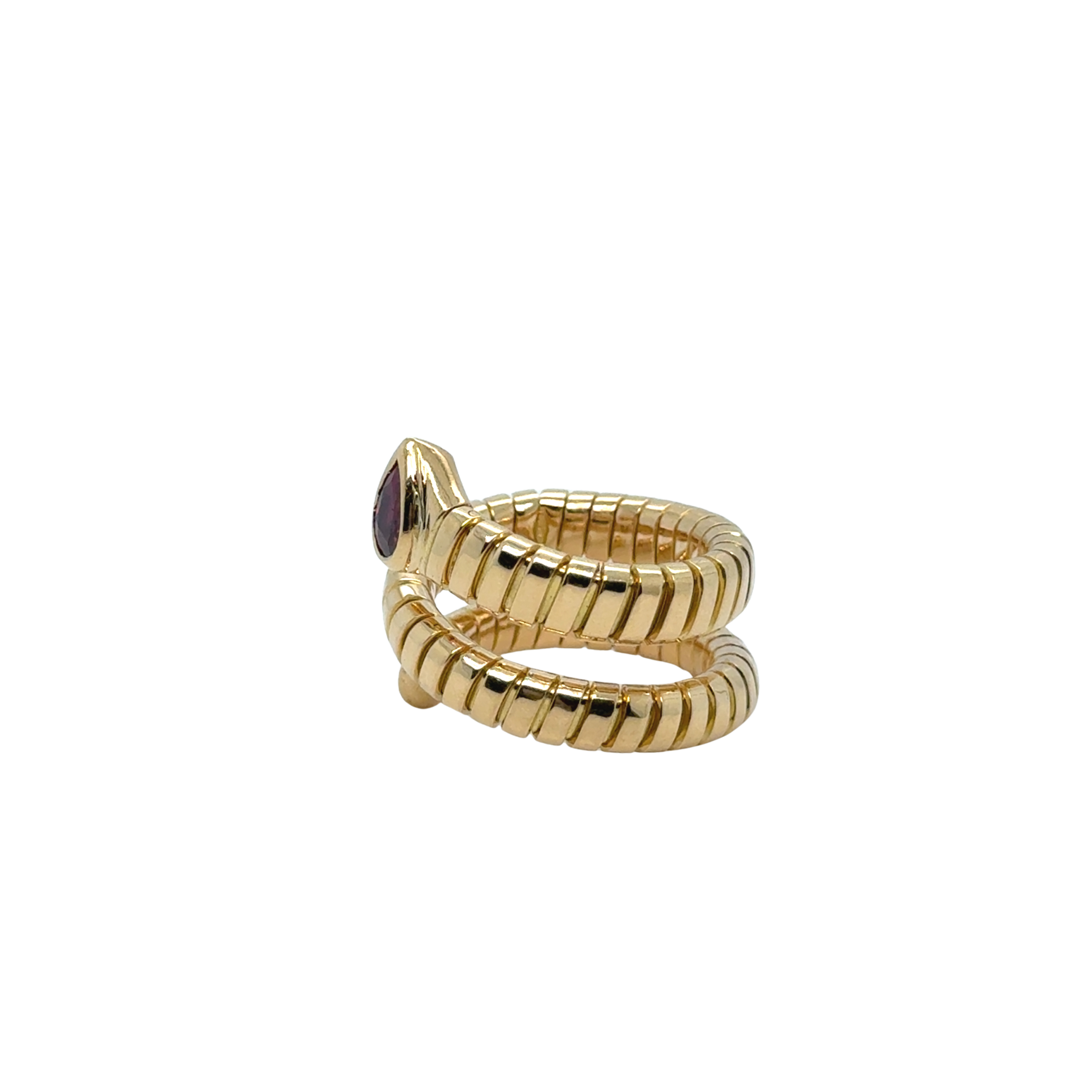 Bulgari - Bague Serpenti Or jaune et Tourmaline