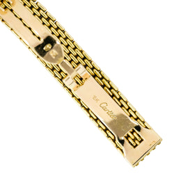 Montre CARTIER "Riviera" en or jaune et diamants