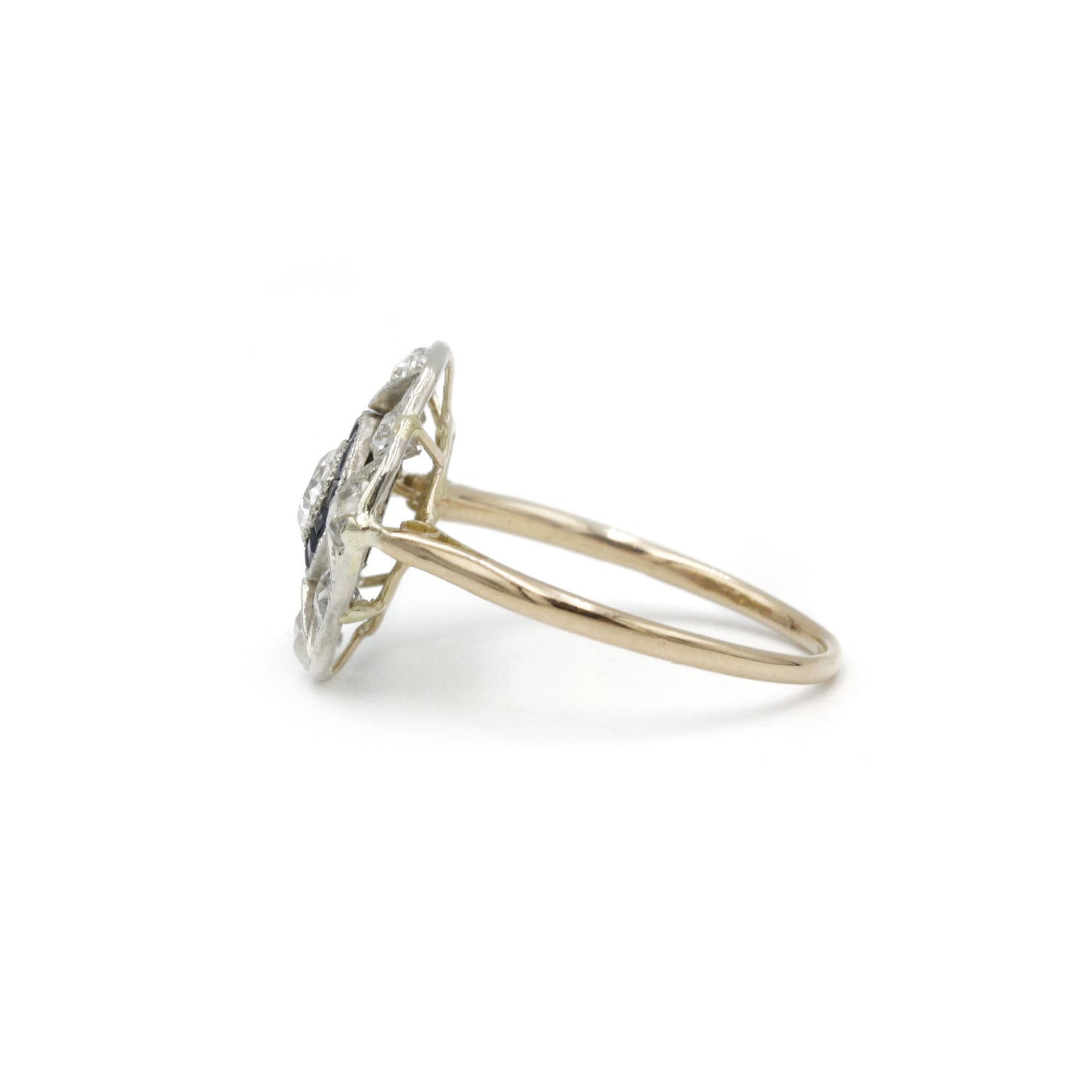 Bague - Or, Argent, Saphirs & Diamants