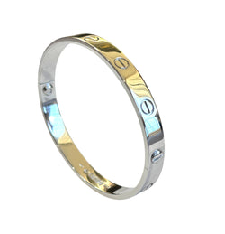 Bracelet Cartier Love en or blanc, taille 17