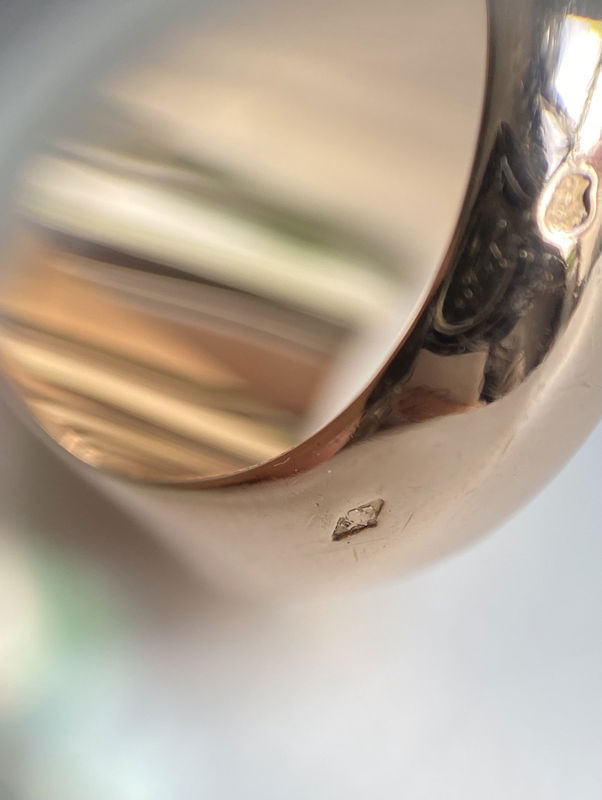 Ring HERMÈS " domeNecklace de Chien Rock" in rose gold