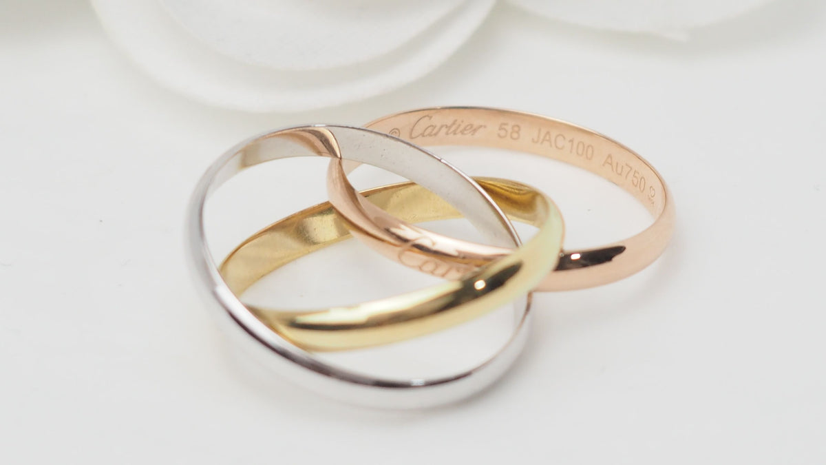 Cartier Trinity 3 gold ring 