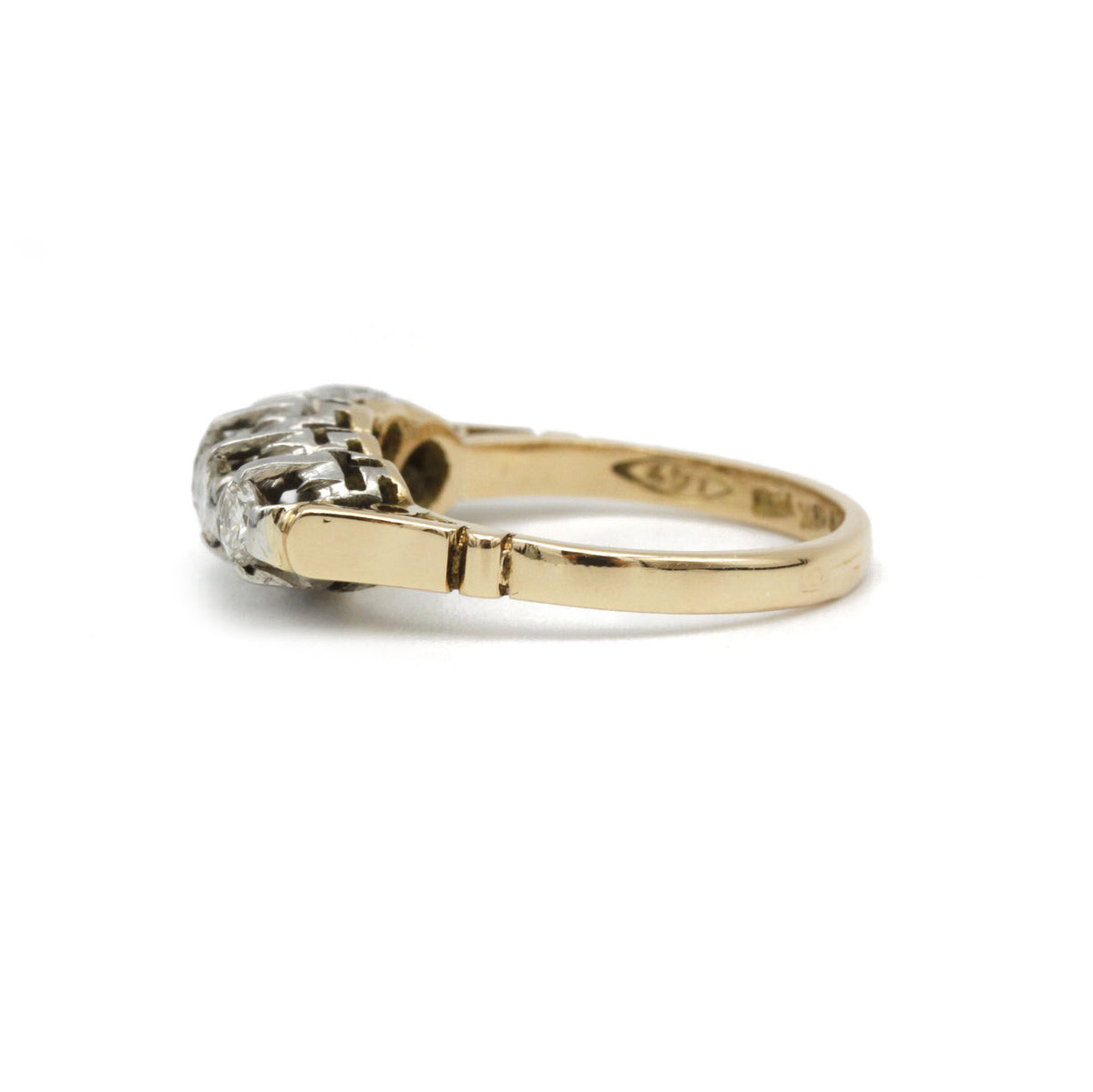 Bague - Or, Platine & Diamants