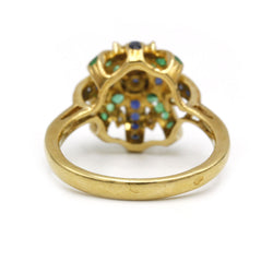 Ring - Now, diamonds, Emeralds & Sapphires