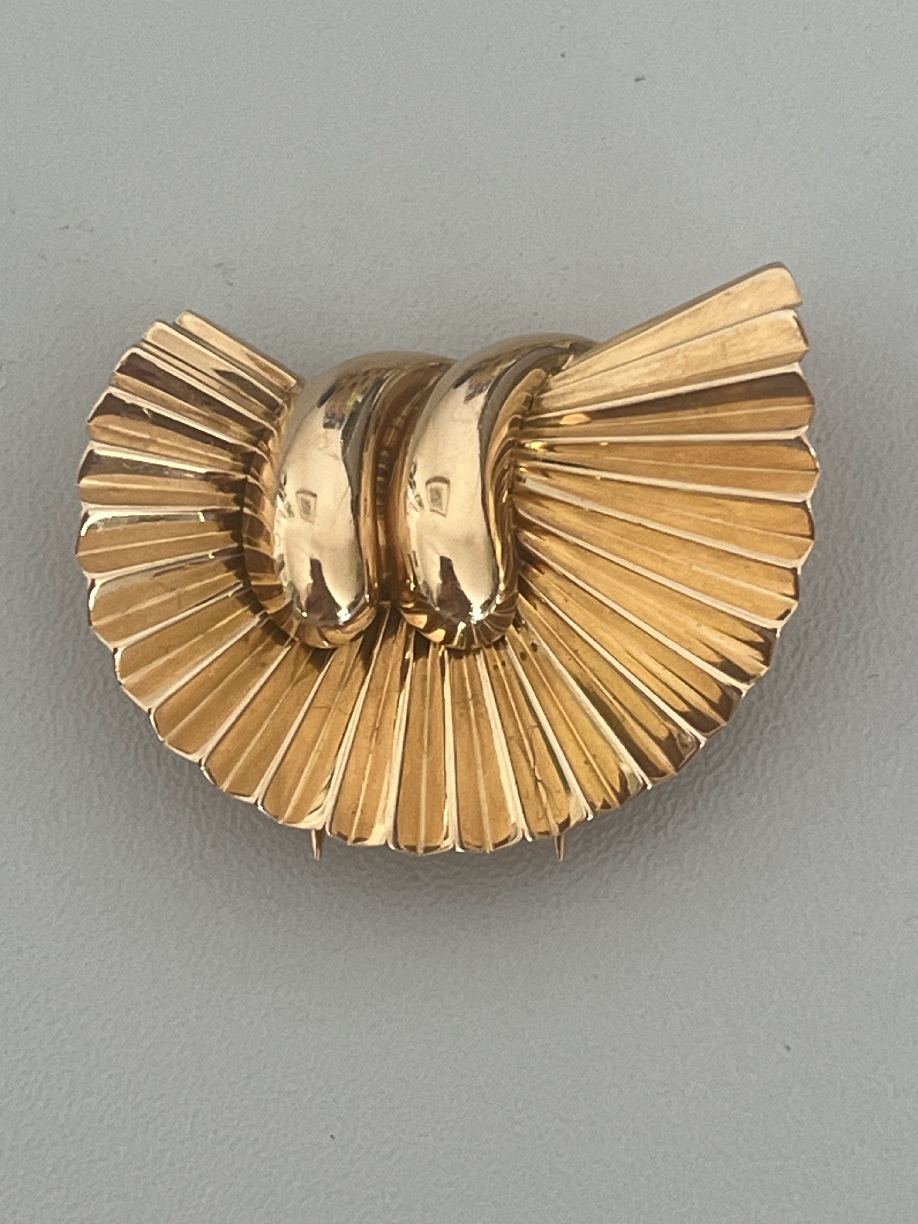 6475 - Broche et Boucles d'Oreilles Or Jaune