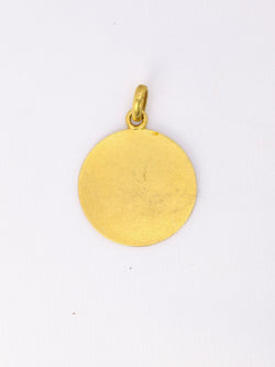 Pendentif religieux vintage Jésus nouveau né or jaune