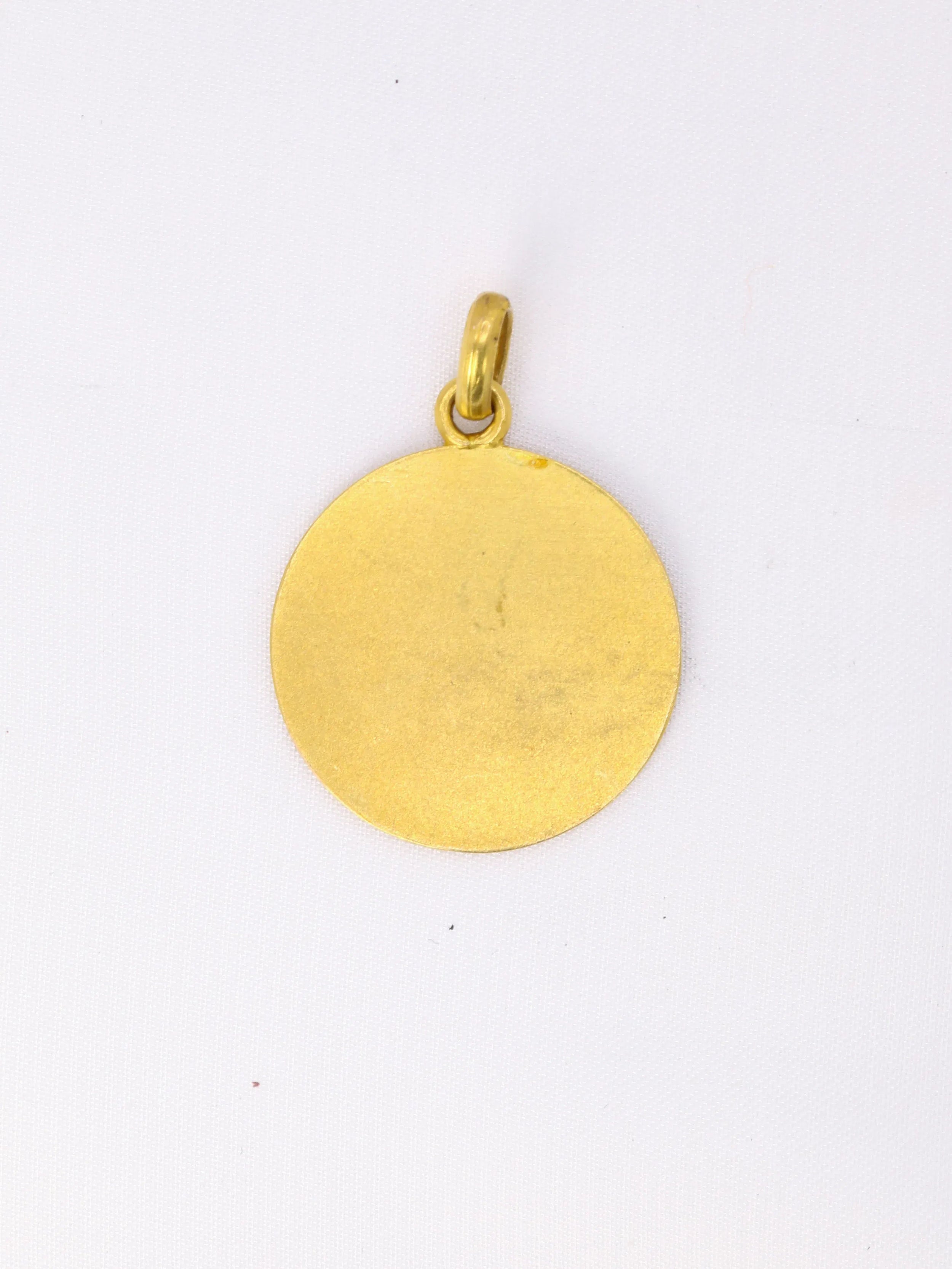 Pendentif religieux vintage Jésus nouveau né or jaune