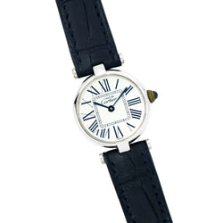 Montre CARTIER Vendôme Must petit modèle en argent et saphir