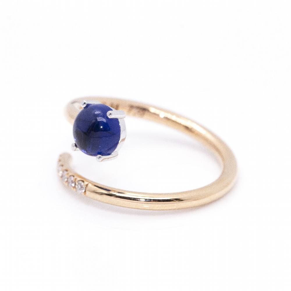 Ring RAY in sapphire and gold