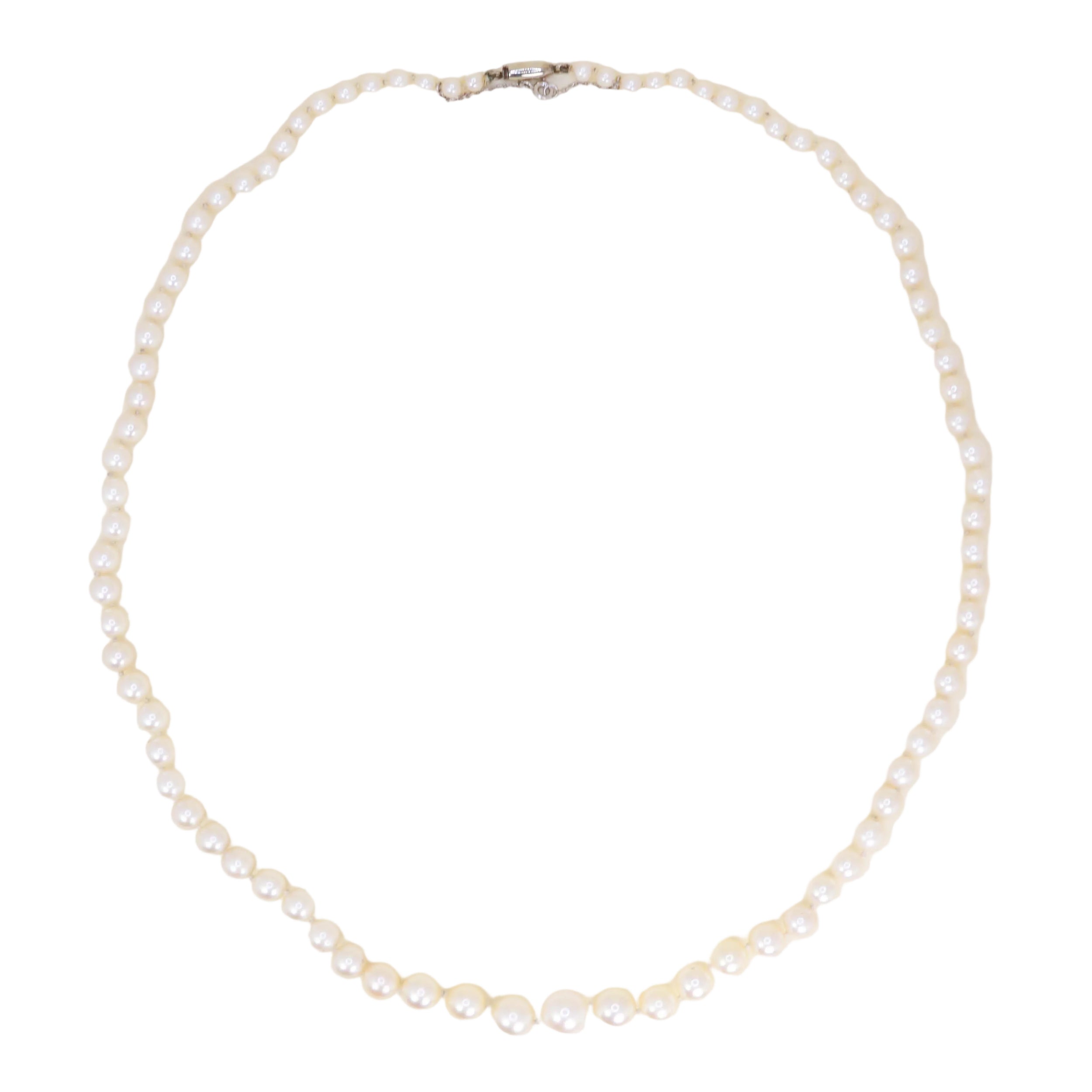 Collier BOUCHERON Perles en or blanc