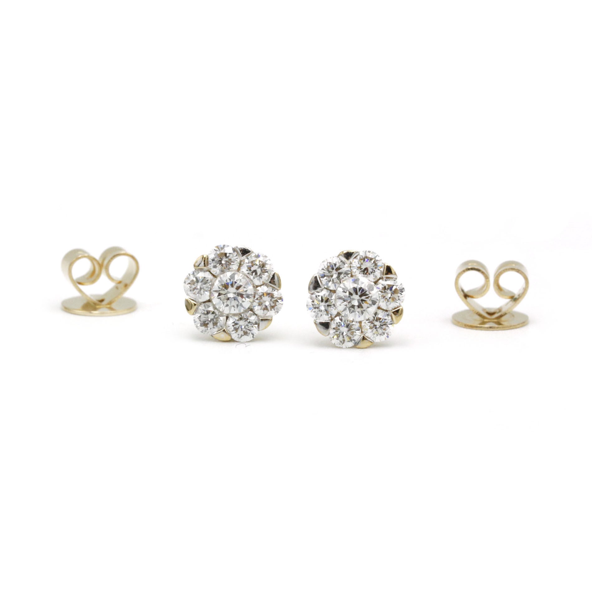 Boucles D'Oreilles - Or Et Diamants