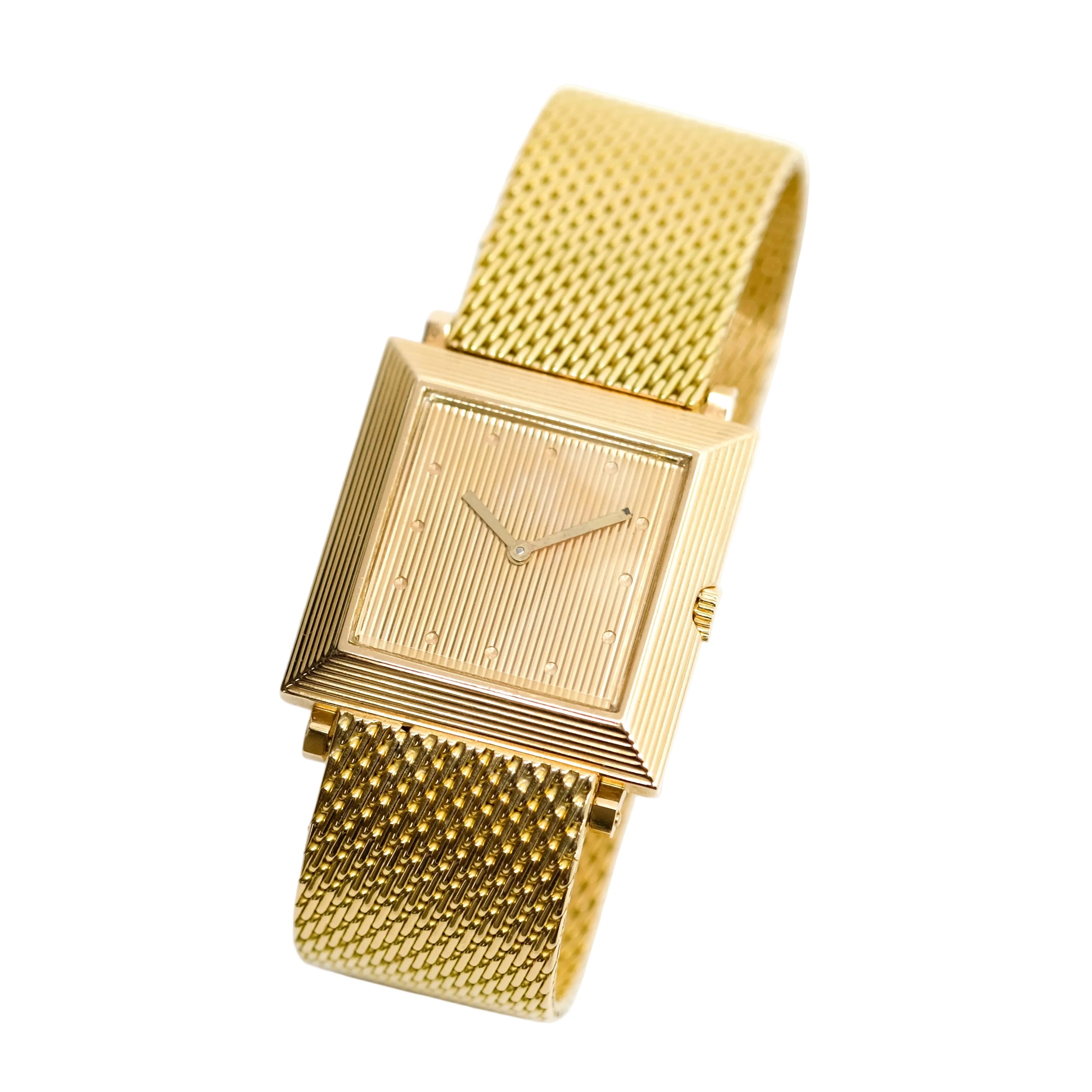 Montre BOUCHERON La Carrée en or jaune et rose