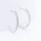 Boucles d'oreilles en or blanc et diamants d'occasion