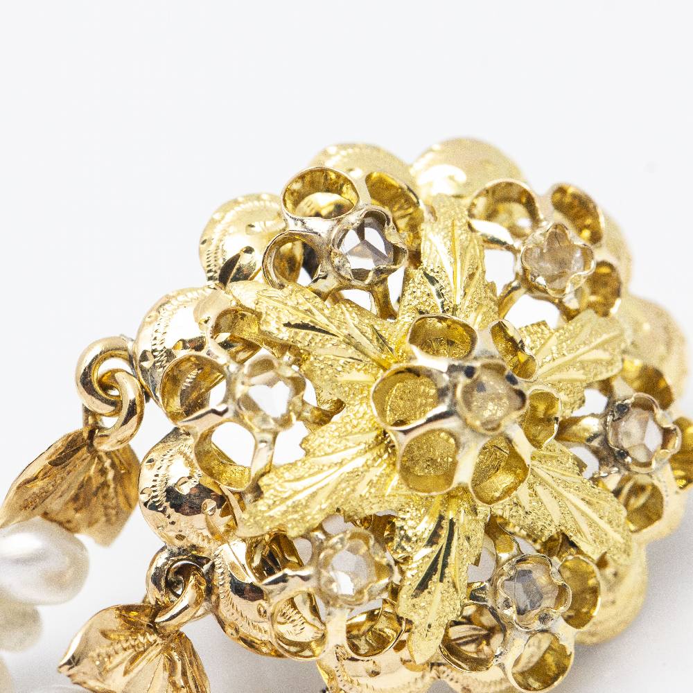 Original KESHI1900 earrings with diamonds