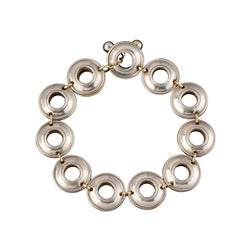 TIFFANY & CO. two-tone mesh bracelet in yellow gold and silver