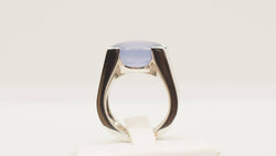 Cartier ring in white gold and chalcedony