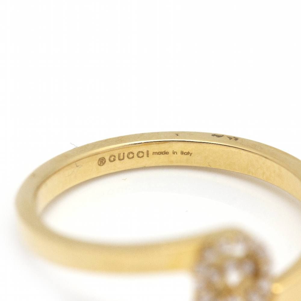 Bague GUCCI en or jaune avec diamants d'occasion