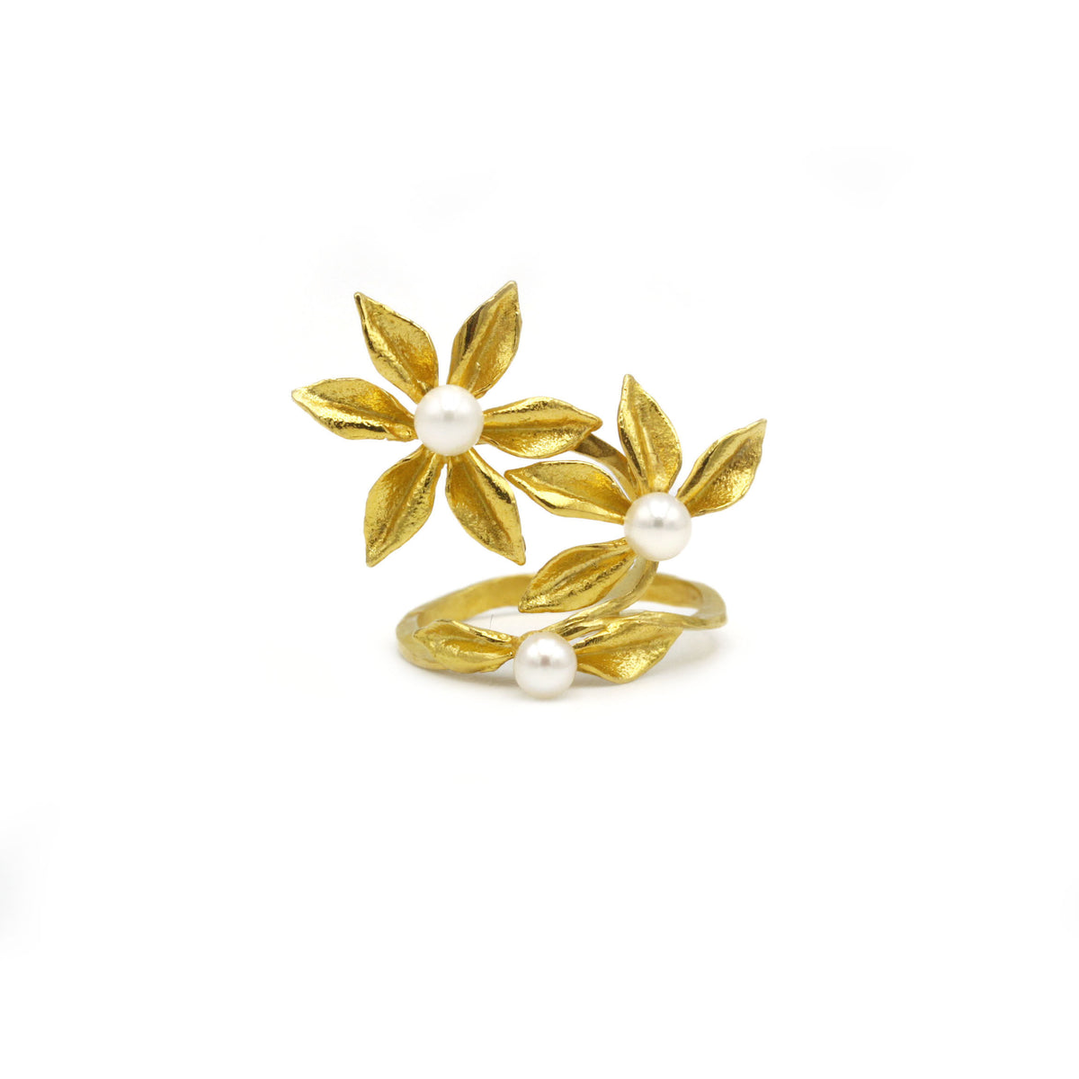 Bague - Or & Perles