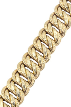 Bracelet maille Américaine en or jaune