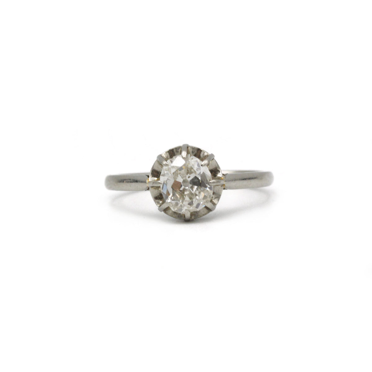 Solitaire - Platine Et Diamant