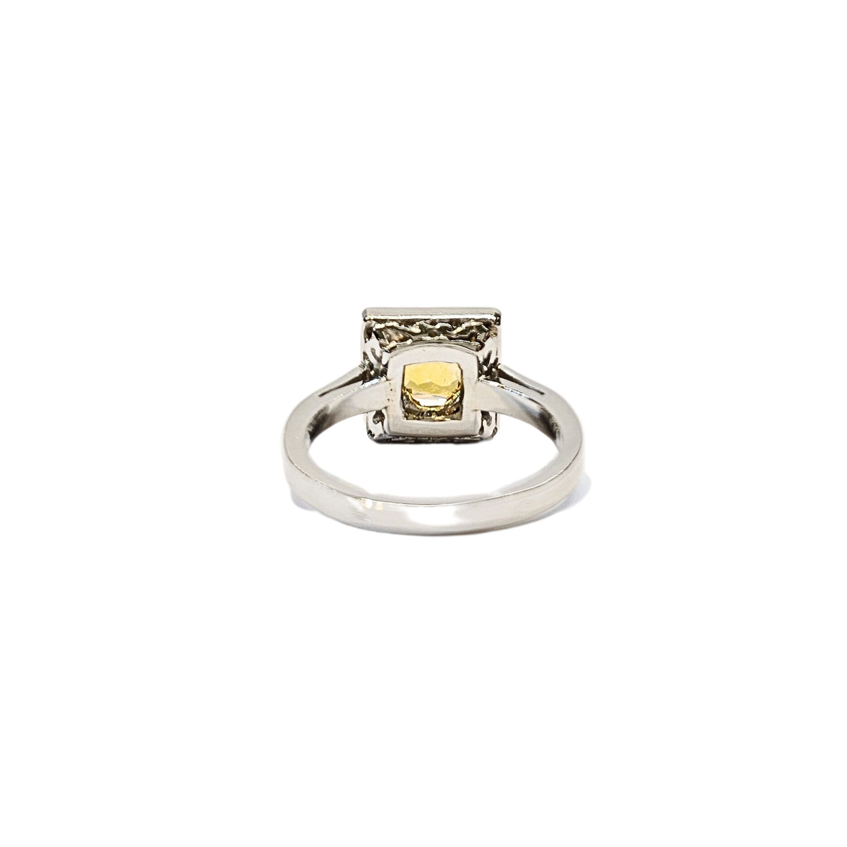 Platinum, sapphire and diamond Entourage ring