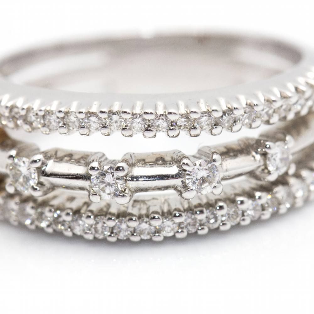 DAMIANI ring in two-tone gold and second-hand diamonds