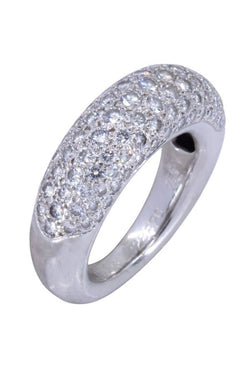 Bague CHAUMET Anneau diamants en or blanc