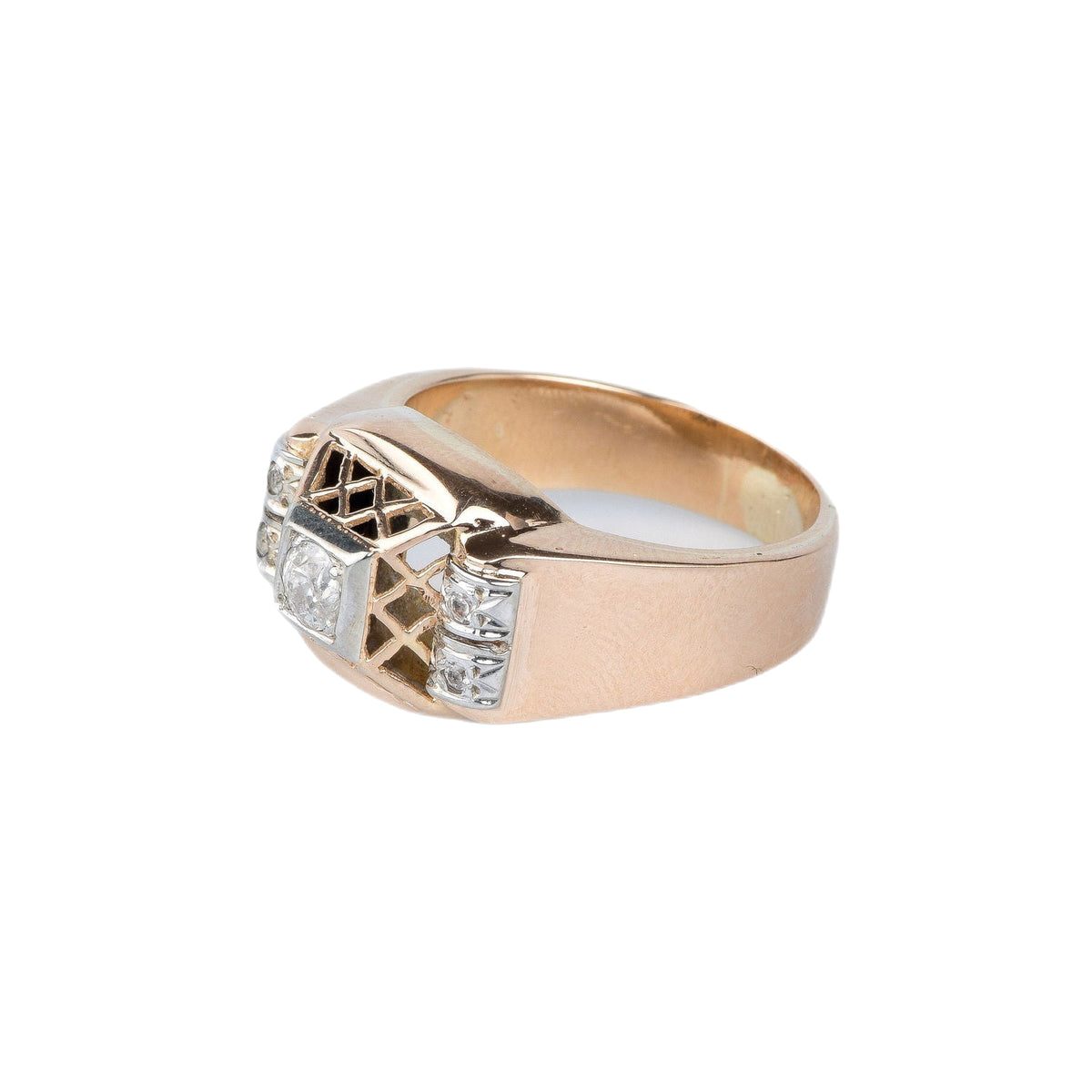 Bague en or rose 18 cts