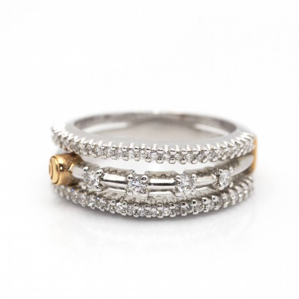 Bague DAMIANI en or bicolore et diamants d'occasion