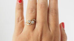 Bague Toi Et Moi En Or Jaune Et Diamants