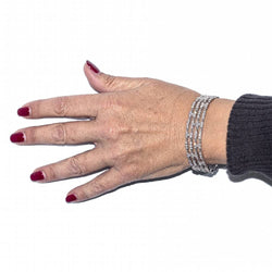 Bracelet Riviere avec 4 rangs de diamants