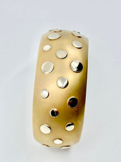 Large amati gold bracelet
