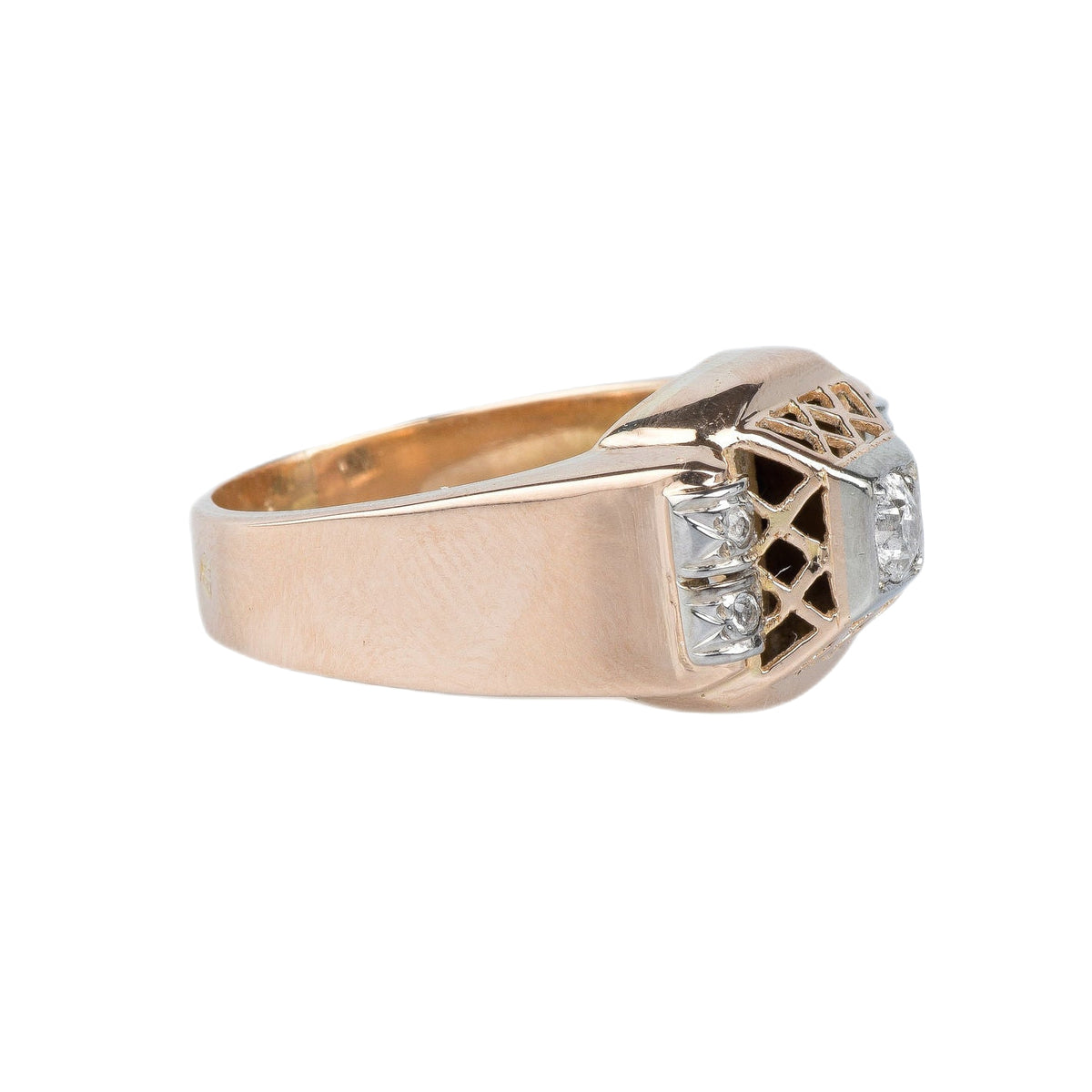 18kt rose gold ring